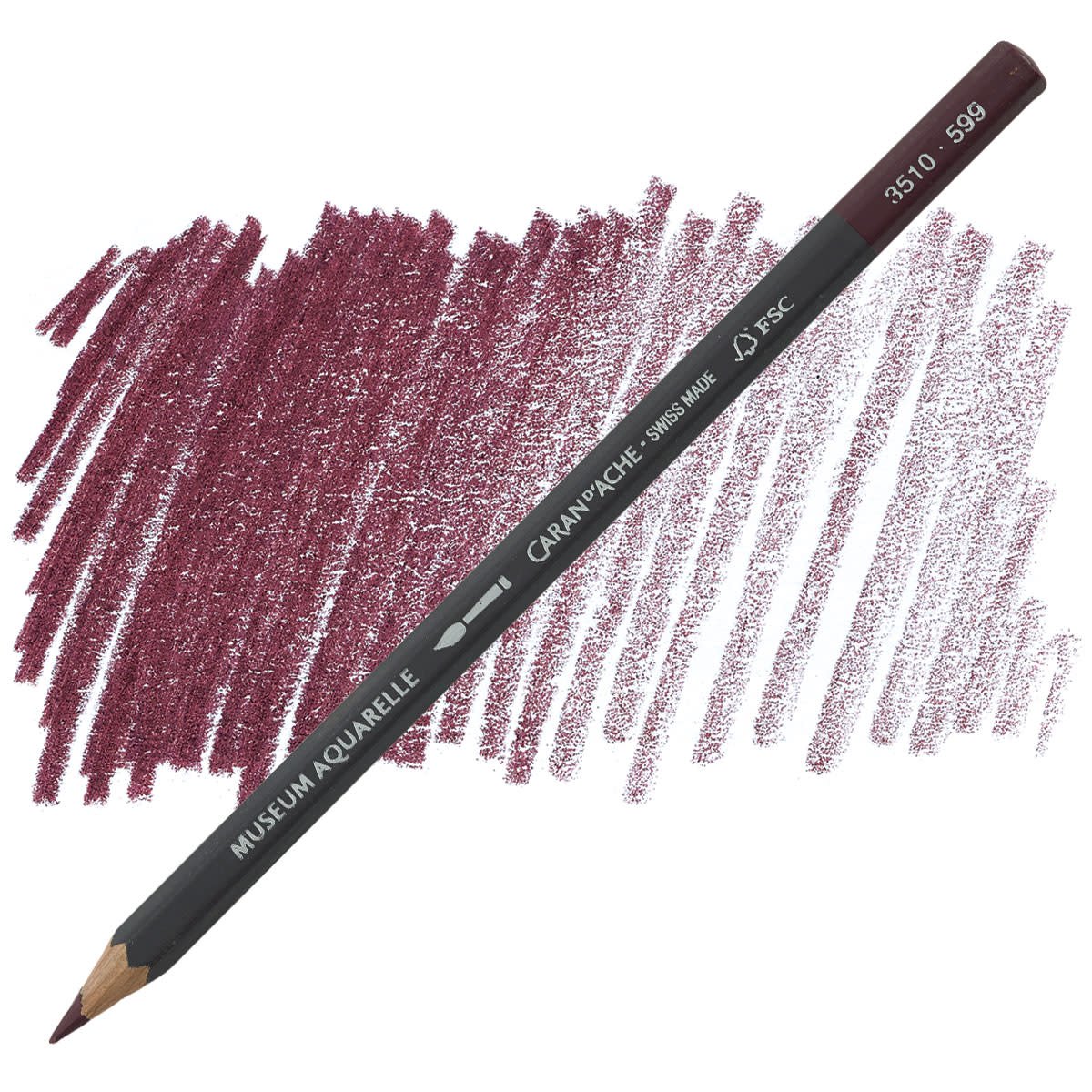 CARAN DACHE MUSEUM AQUARELLE PENCIL CRIMSON AUBERGINE (3510.599)
