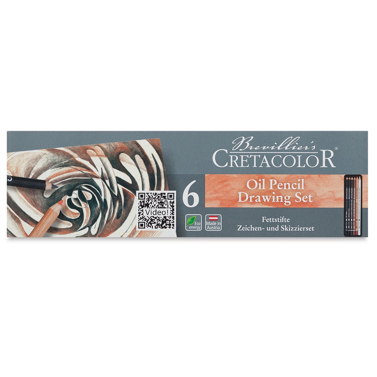 CRETACOLOR OIL PENCILS SET OF 6 (400 07)