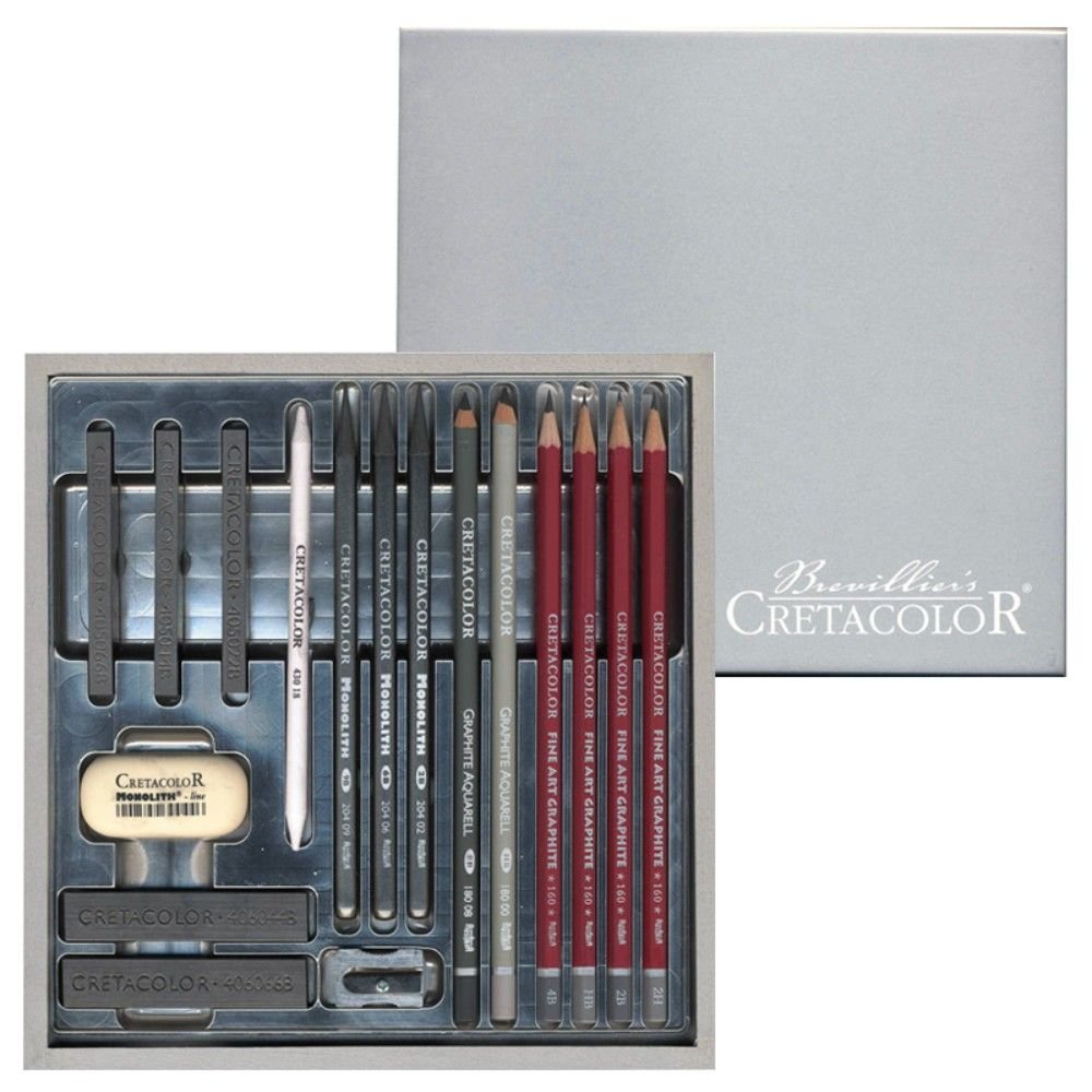 CRETACOLOR CALLIGRAPHY SILVER BOX SET OF 17 (400 17)