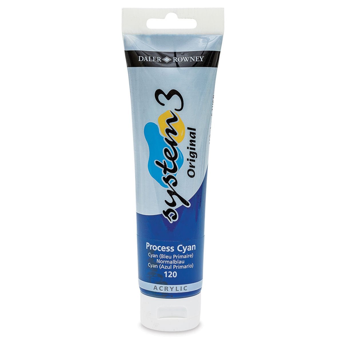 DALER & ROWNEY SYSTEM 3 ACRYLIC 150 ML PROCESS CYAN 150120
