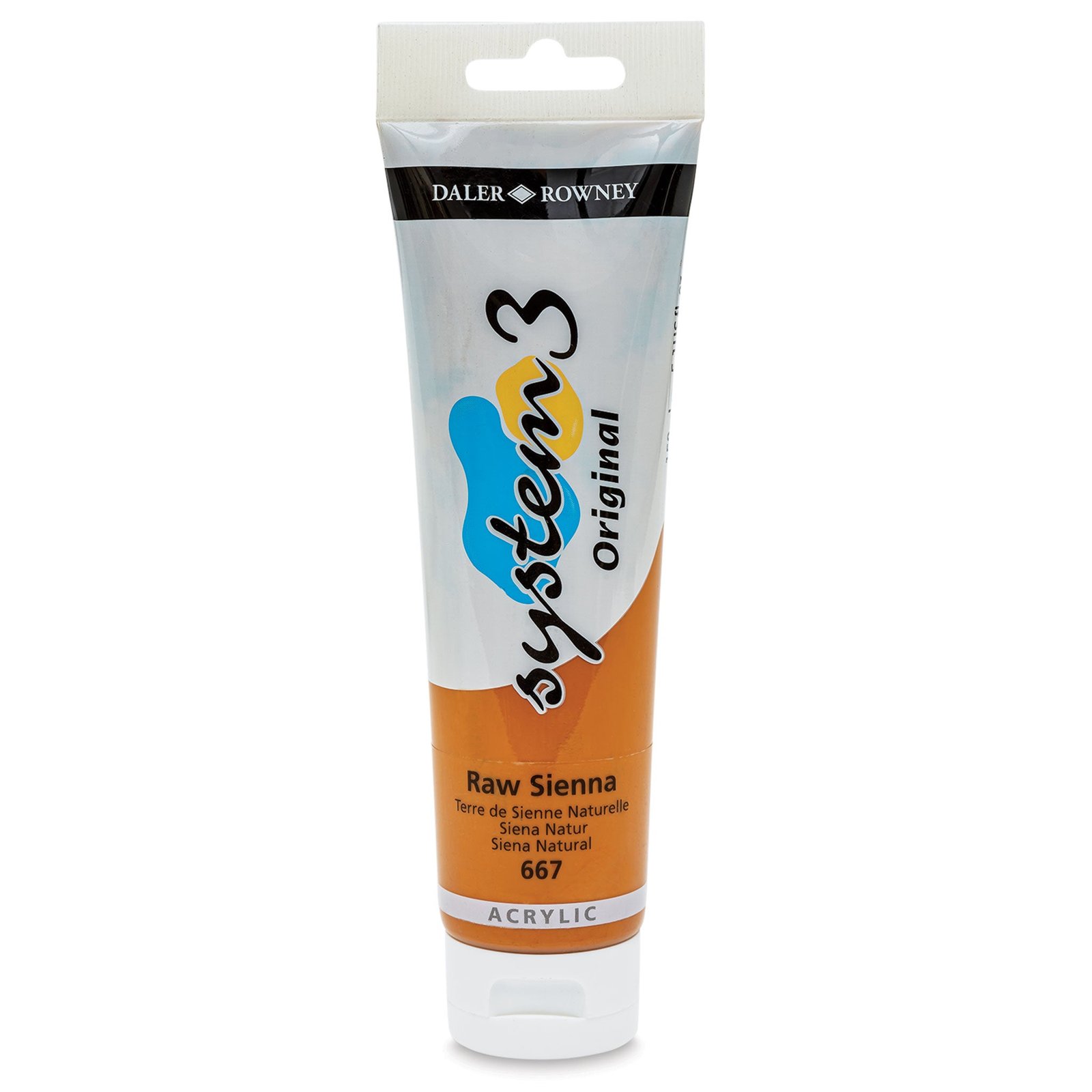 DALER & ROWNEY SYSTEM 3 ACRYLIC 150 ML RAW SIENNA 150667