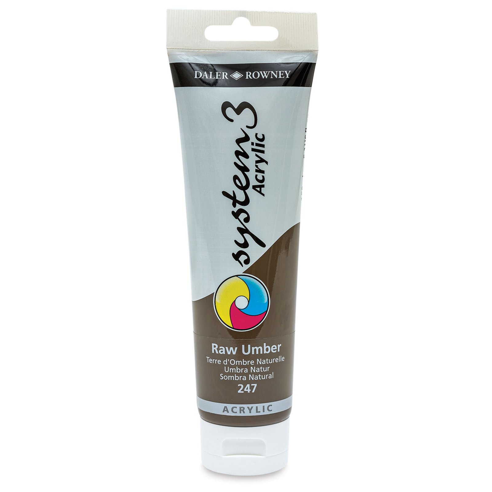 DALER & ROWNEY SYSTEM 3 ACRYLIC 150 ML RAW UMBER 150247