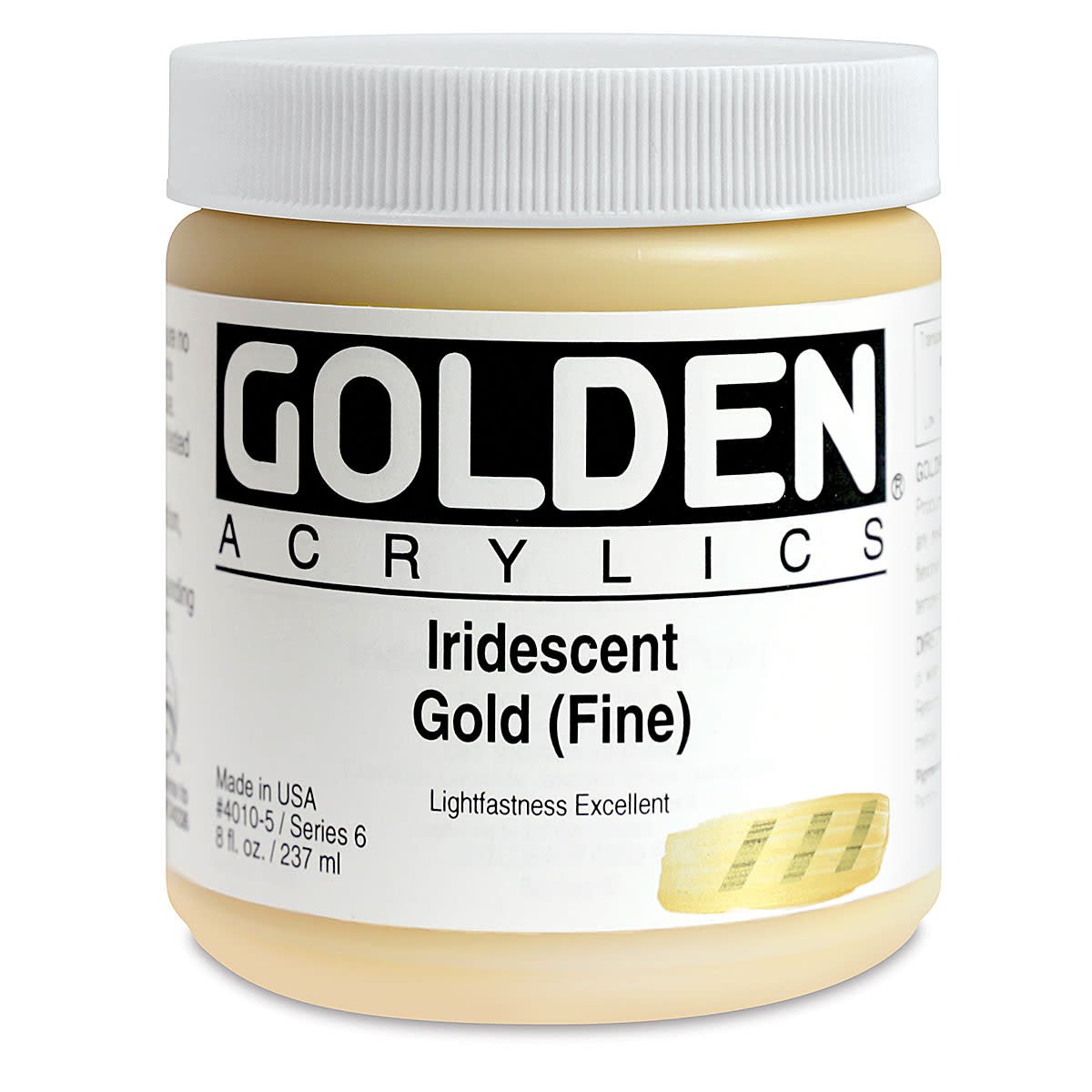 GOLDEN HEAVY BODY ACRYLIC 236 ML SR 6 IRIDESCENT GOLD FINE 4010-5