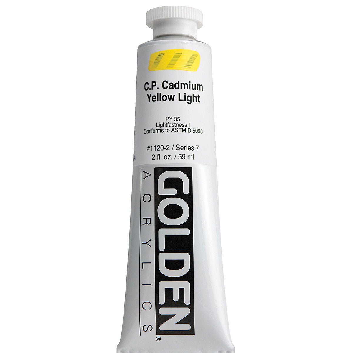 GOLDEN HEAVY BODY ACRYLIC 59 ML SR 7 C.P. CADMIUM YELLOW LIGHT 1120-2