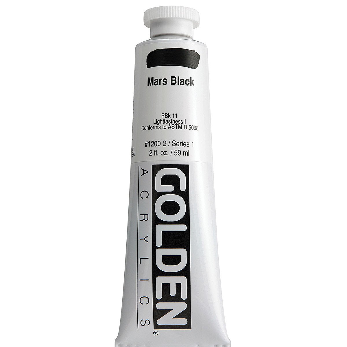 GOLDEN HEAVY BODY ACRYLIC 59 ML SR 1 MARS BLACK 1200-2