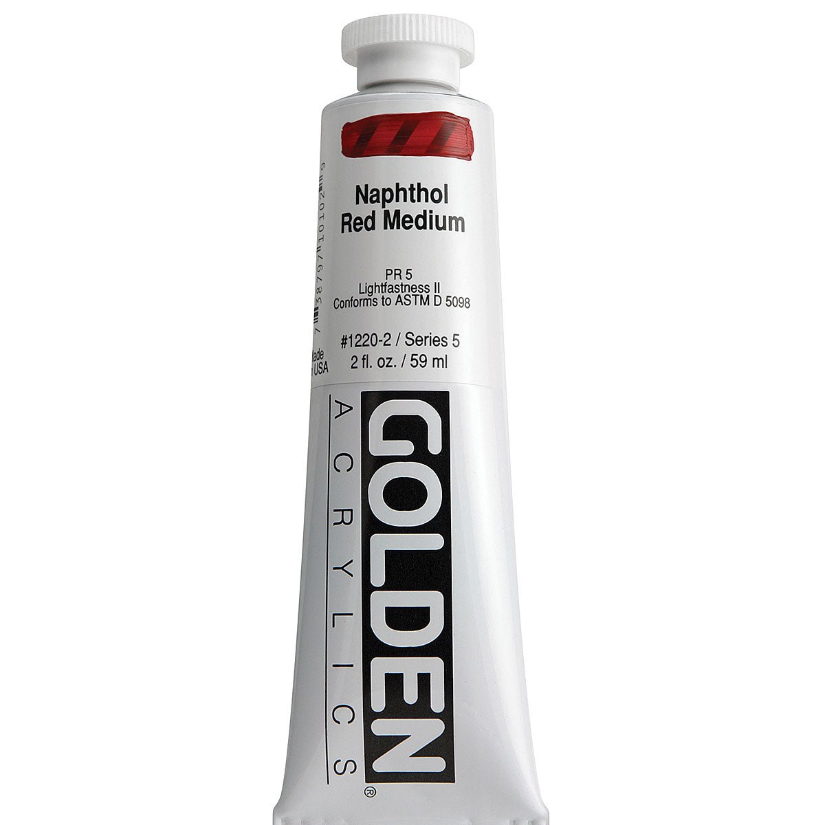 GOLDEN HEAVY BODY ACRYLIC 59 ML SR 5 NAPHTHOL RED MEDIUM 1220-2