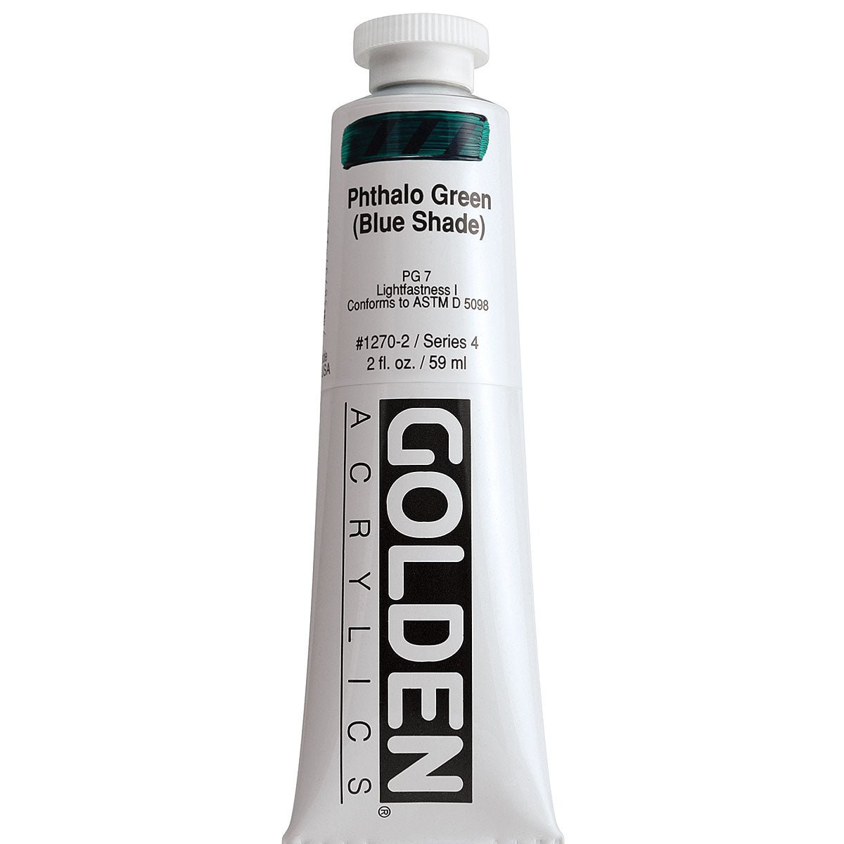 GOLDEN HEAVY BODY ACRYLIC 59 ML SR 4 PHTHALO GREEN BS 1270-2