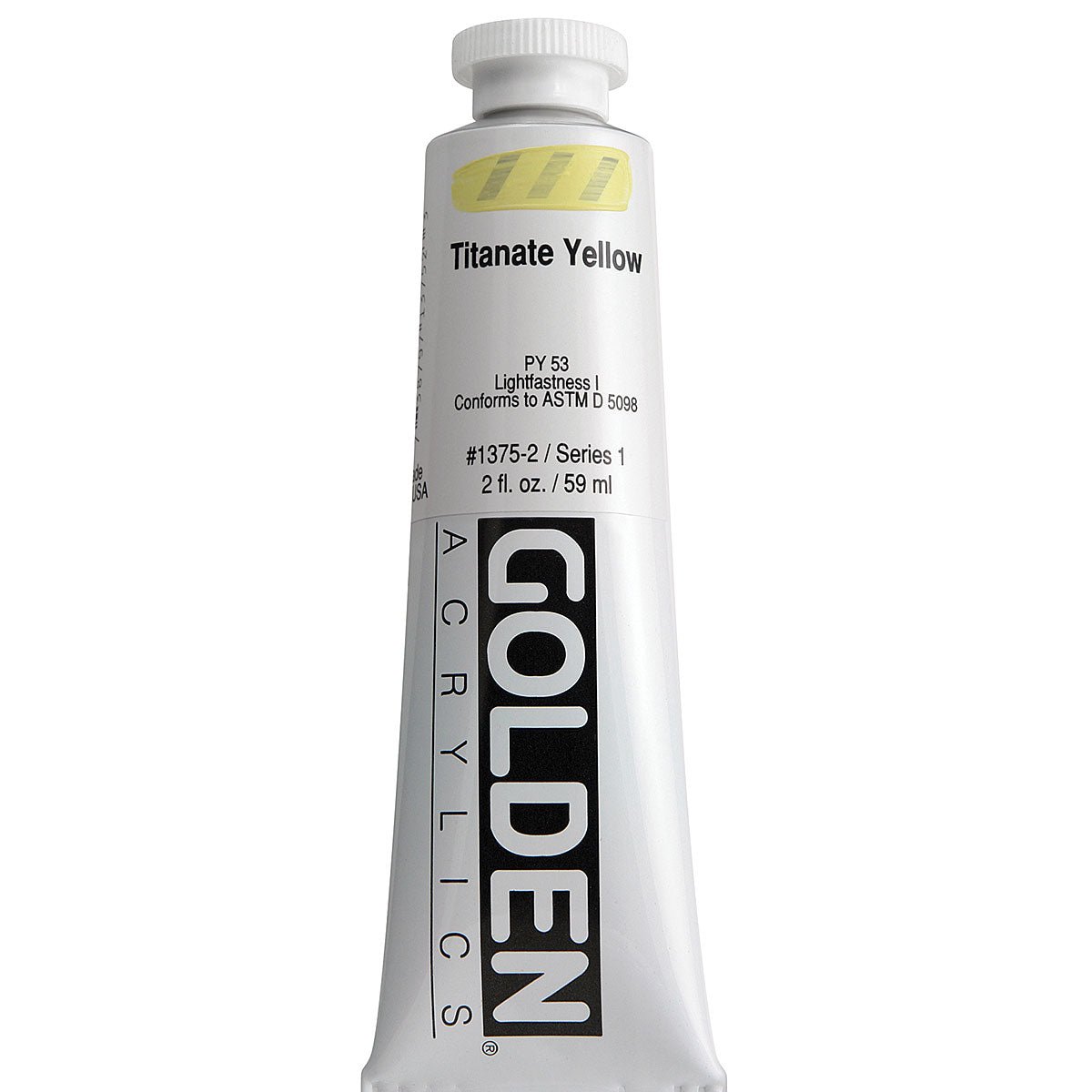 GOLDEN HEAVY BODY ACRYLIC 59 ML SR 1 TITANATE YELLOW 1375-2