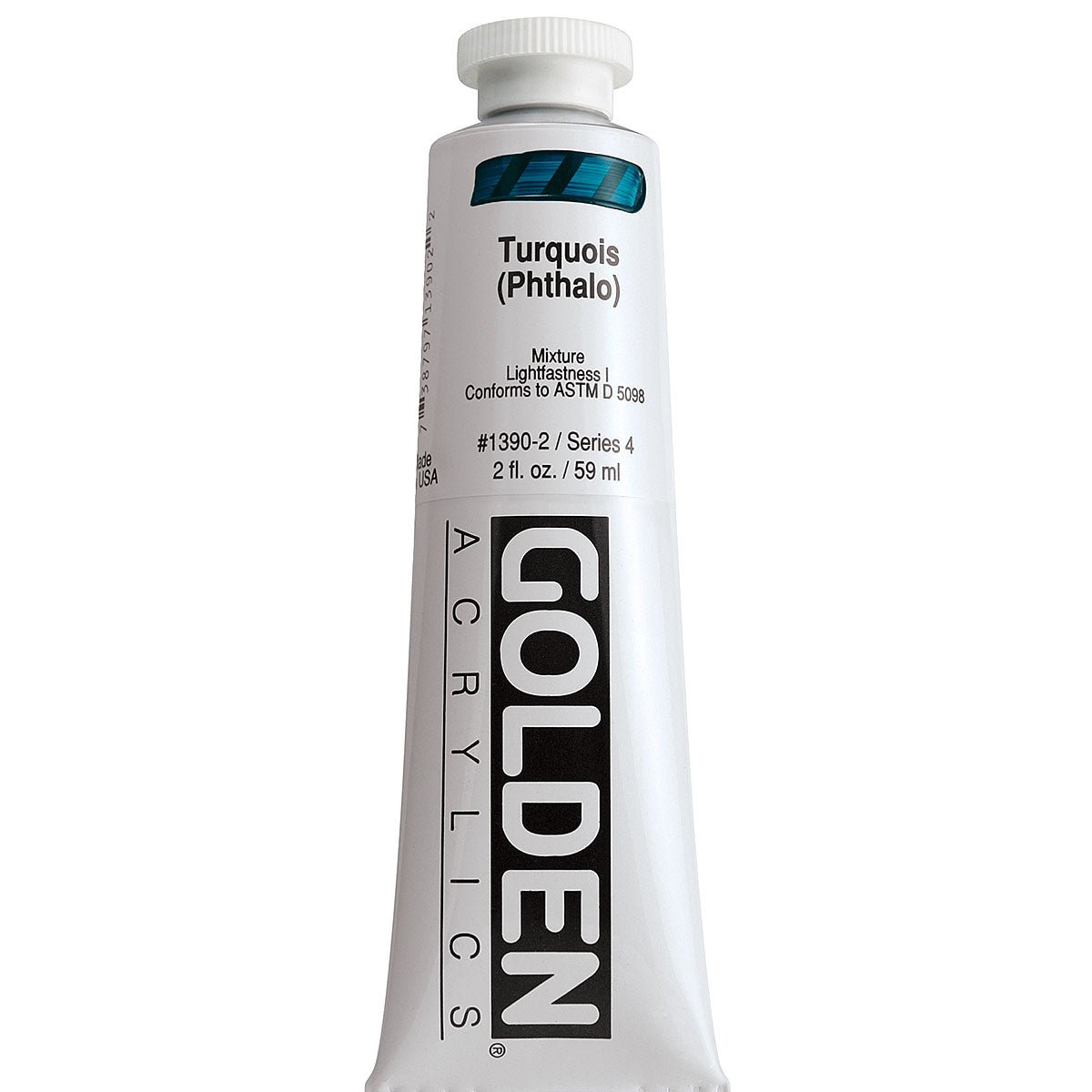 GOLDEN HEAVY BODY ACRYLIC 59 ML SR 4 TURQUOIS PHTHALO 1390-2