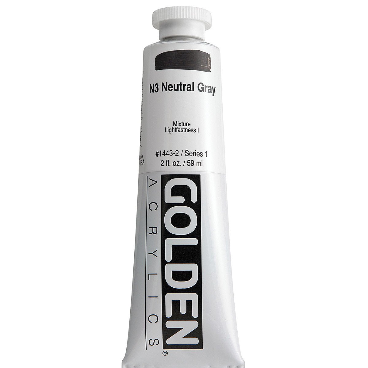GOLDEN HEAVY BODY ACRYLIC 59 ML SR 1 NEUTRAL GRAY N3 1443-2