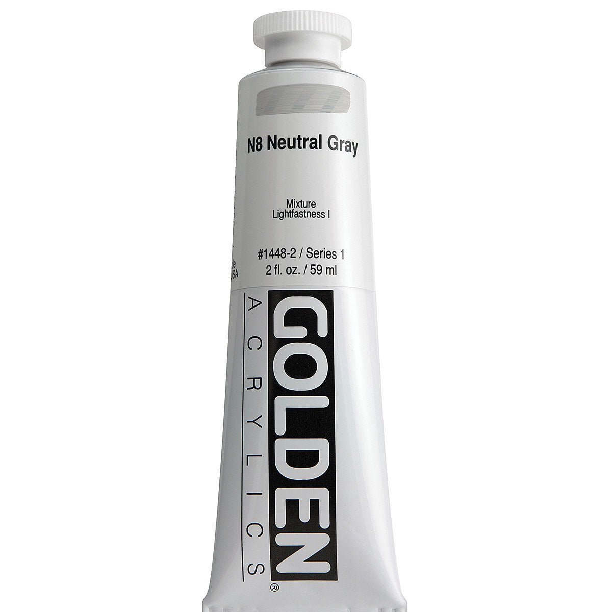 GOLDEN HEAVY BODY ACRYLIC 59 ML SR 1 NEUTRAL GRAY N8 1448-2