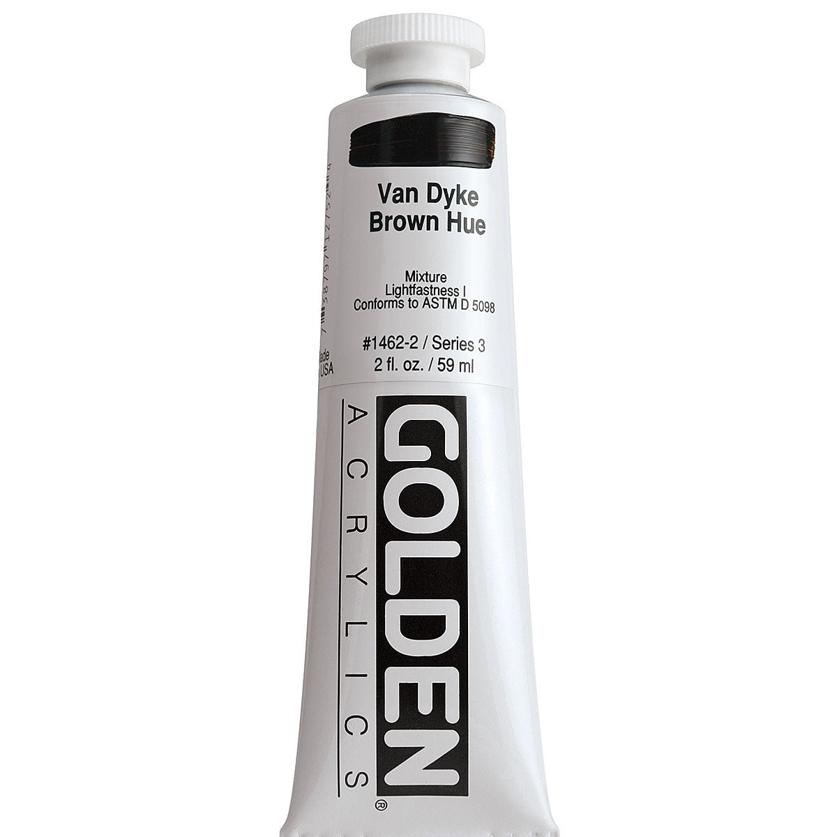 GOLDEN HEAVY BODY ACRYLIC 59 ML SR 3 VAN DYKE BROWN HUE 1462-2