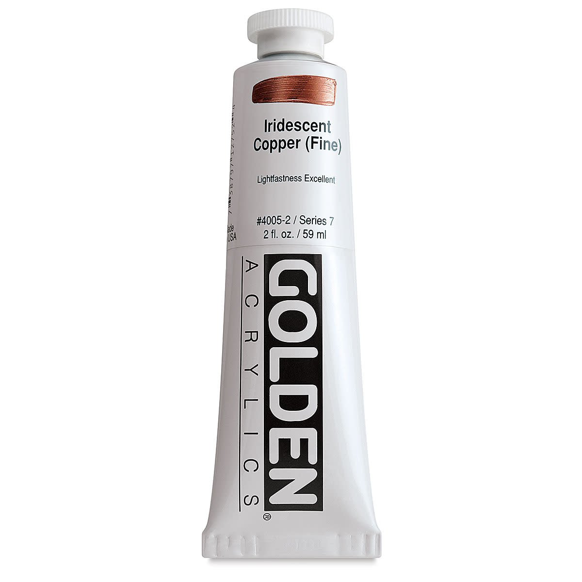 GOLDEN HEAVY BODY ACRYLIC 59 ML SR 7 IRIDESCENT COPPER FINE 4005-2