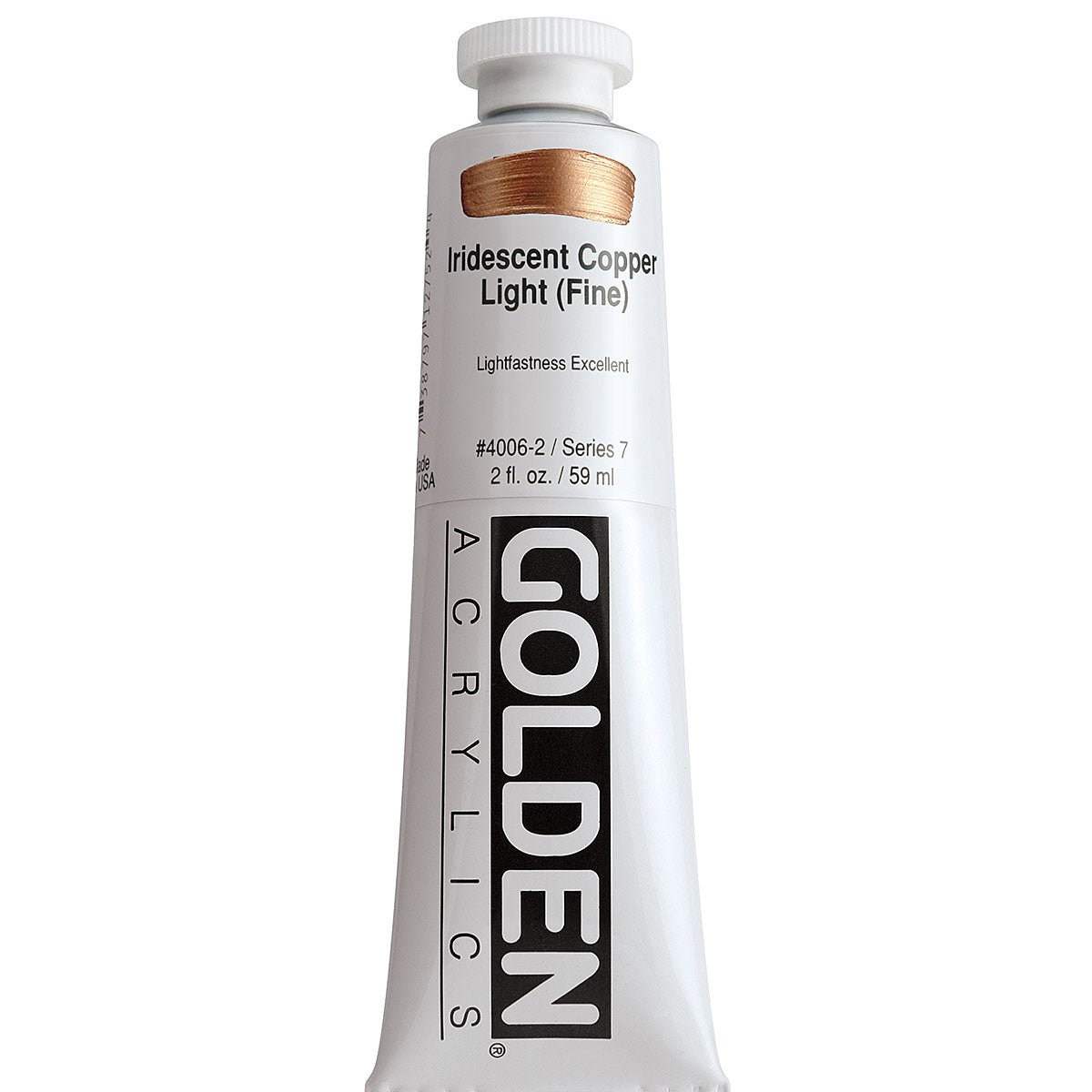 GOLDEN HEAVY BODY ACRYLIC 59 ML SR 7 IRIDESCENT COPPER LIGHT FINE 4006-2