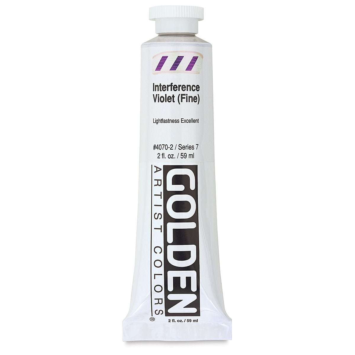 GOLDEN HEAVY BODY ACRYLIC 59 ML SR 7 INTERFERENCE VIOLET FINE 4070-2