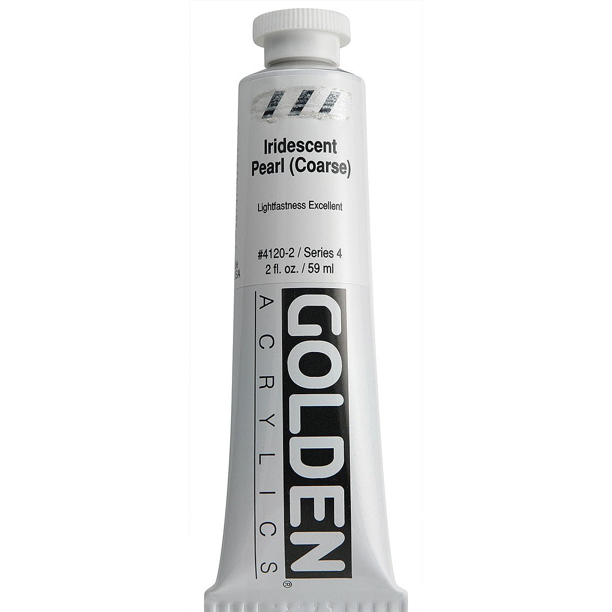 GOLDEN HEAVY BODY ACRYLIC 59 ML SR 4 IRIDESCENT PEARL COARSE 4120-2