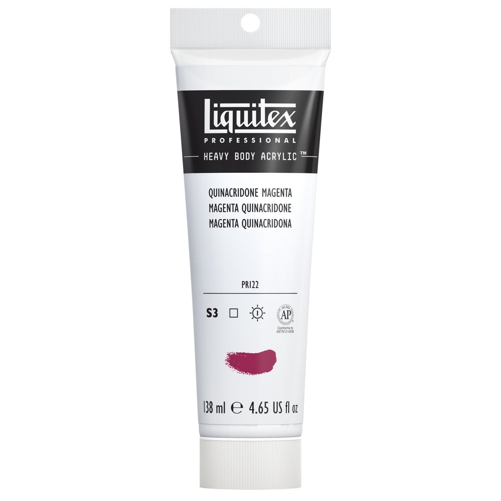 LIQUITEX PROFESSIONAL HEAVY BODY ACRYLIC 138 ML QUINACRIDONE MAGENTA S3
