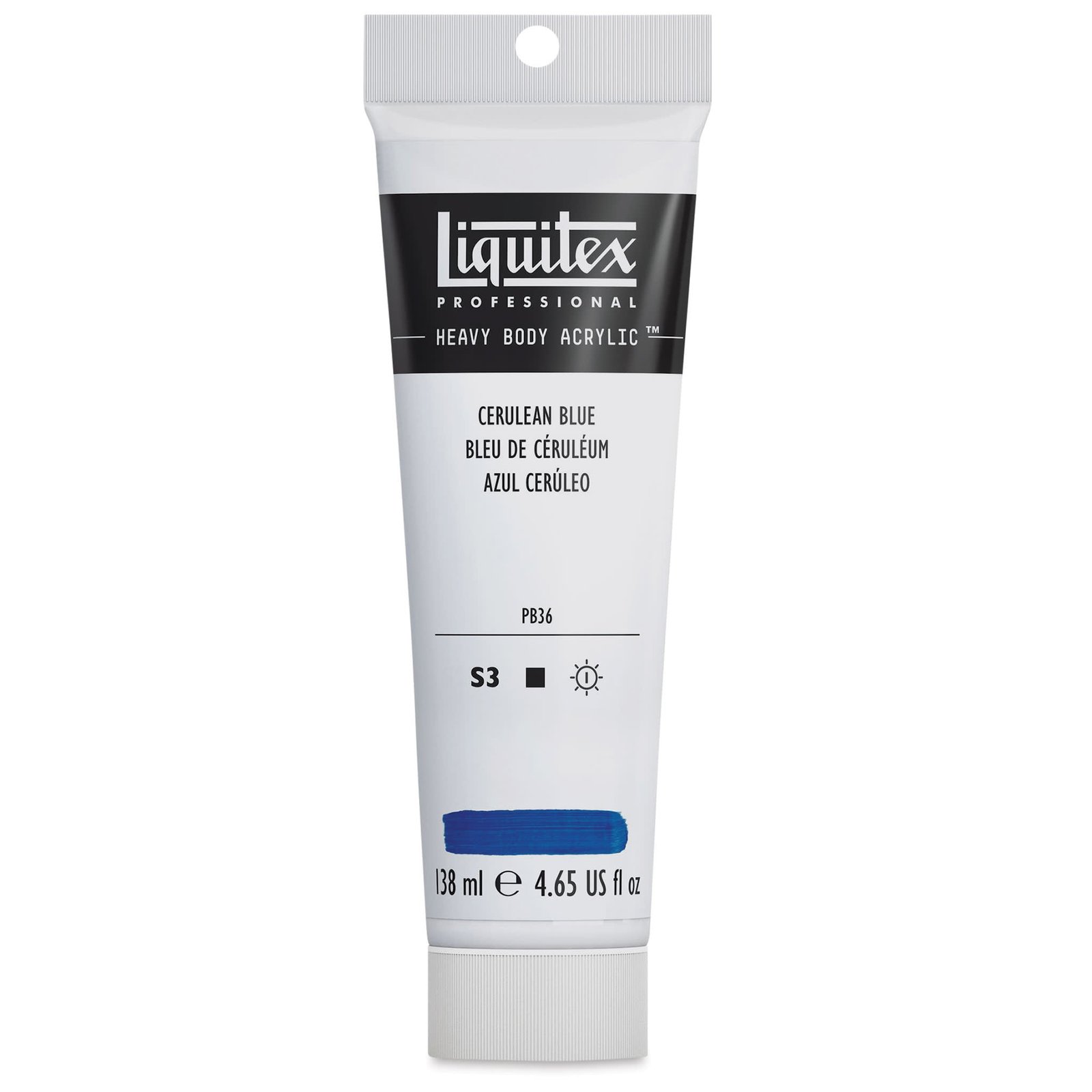 LIQUITEX PROFESSIONAL HEAVY BODY ACRYLIC 138 ML CERULEAN BLUE S3