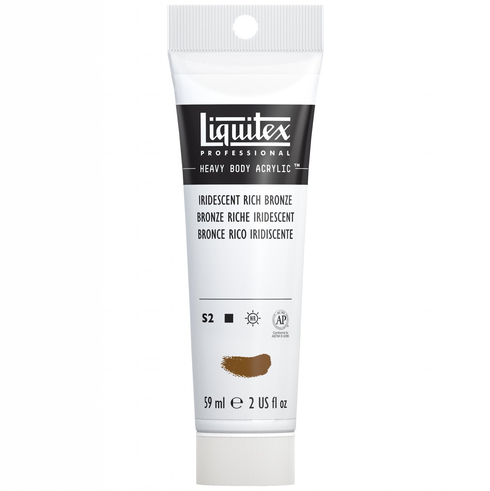 LIQUITEX PROFESSIONAL HEAVY BODY ACRYLIC 59 ML IRIDESCENT RICH BRONZE S2A