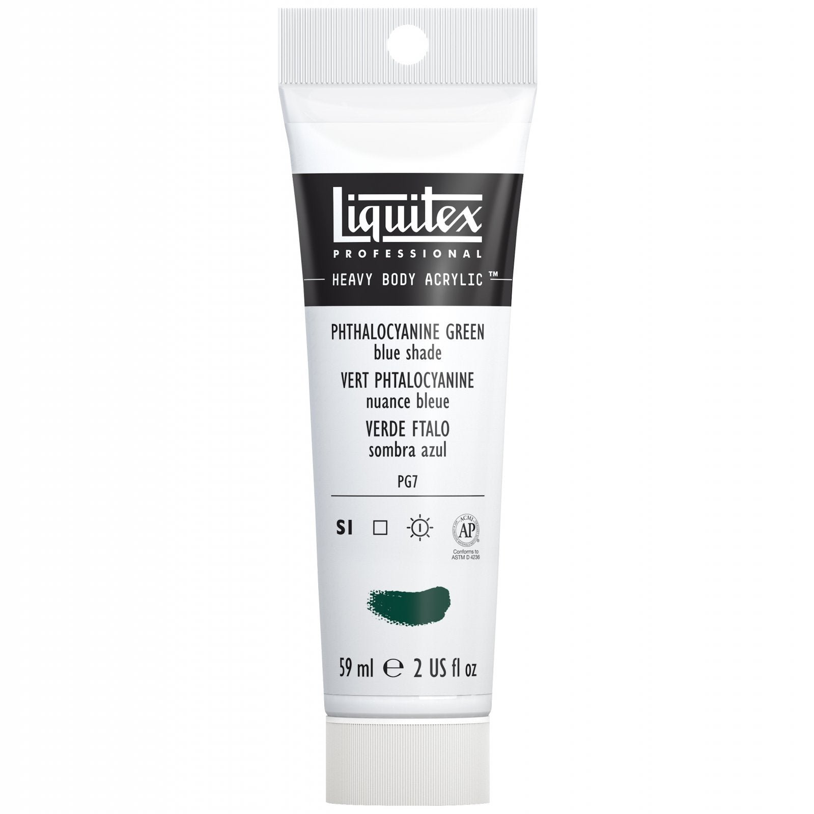 LIQUITEX PROFESSIONAL HEAVY BODY ACRYLIC 59 ML PHTHALOCYANINE GREEN BS S1A