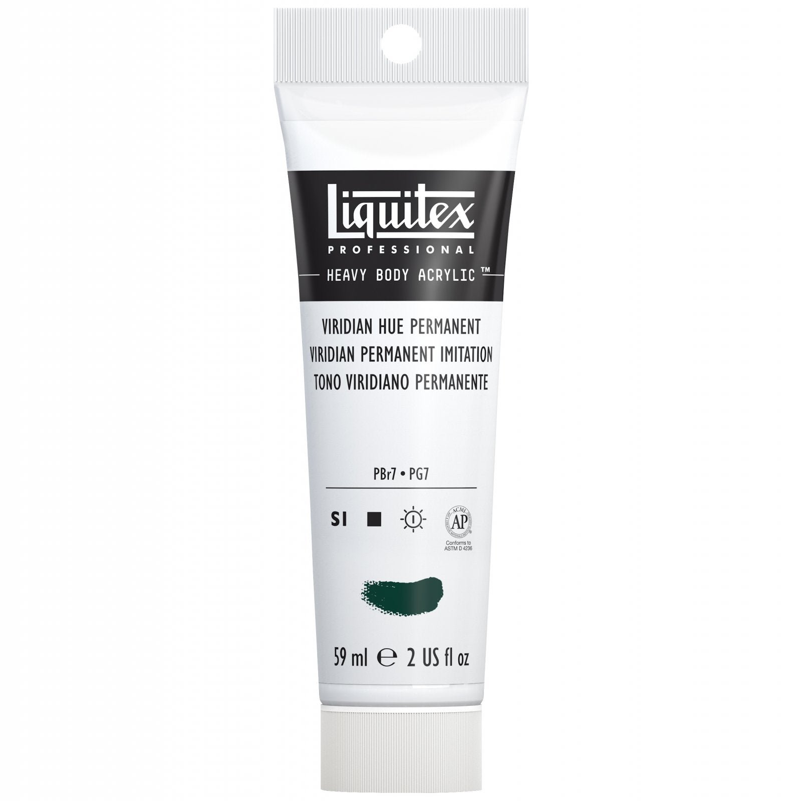 LIQUITEX PROFESSIONAL HEAVY BODY ACRYLIC 59 ML VIRIDIAN HUE PERMANENT S1A