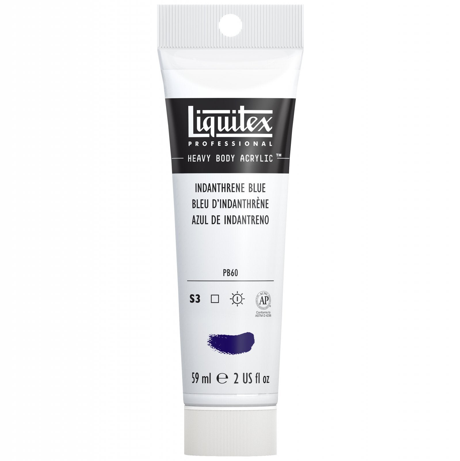 LIQUITEX PROFESSIONAL HEAVY BODY ACRYLIC 59 ML INDANTHRENE BLUE S3