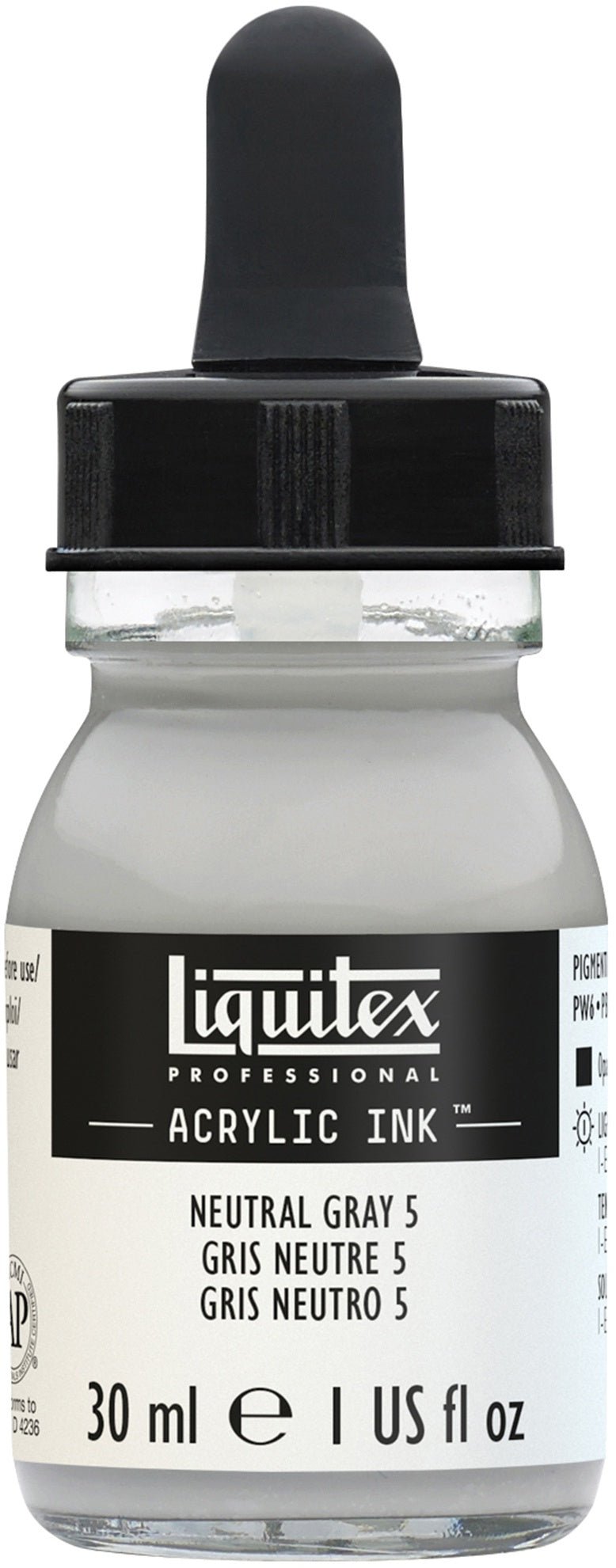 LIQUITEX ACRYLIC INK 30 ML NATURAL GREY V5  (599)