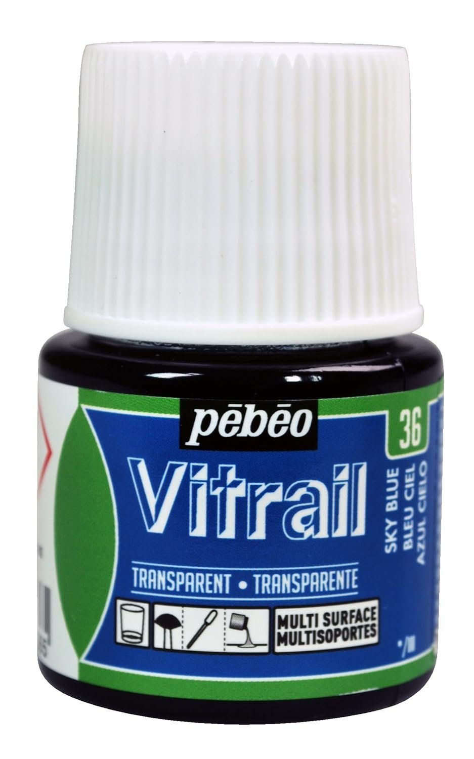 PEBEO VITRAIL GLASS COLOR 45 ML 36 SKY BLUE  (050-036)