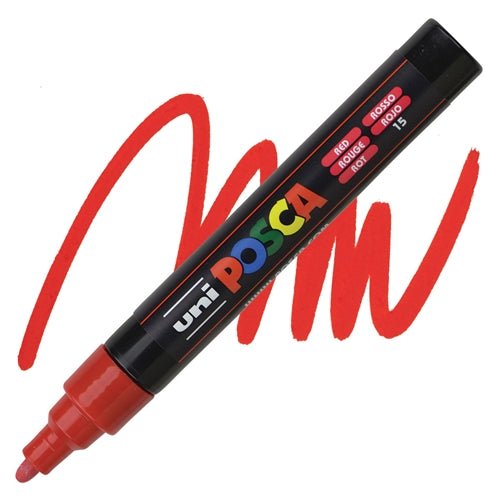 UNIPOSCA MEDIUM LINE PC-5M RED