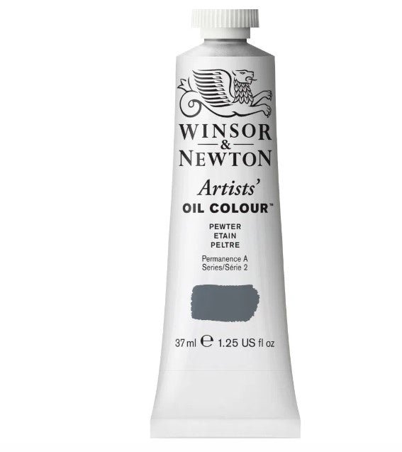 WINSOR & NEWTON ARTIST OIL COLOUR 37 ML PEWTER S2 (511)