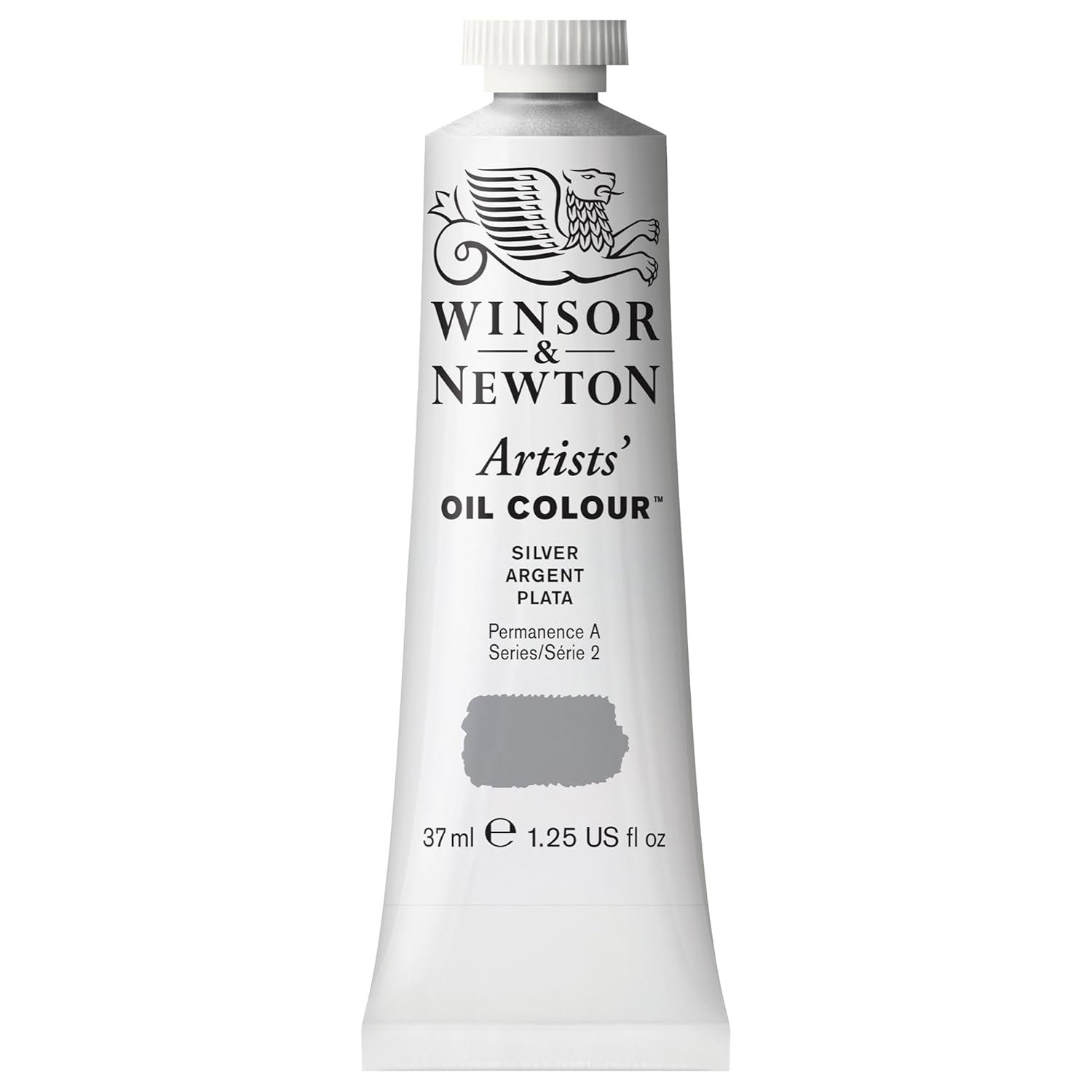 WINSOR & NEWTON ARTIST OIL COLOUR 37 ML SILVER S2 (617)