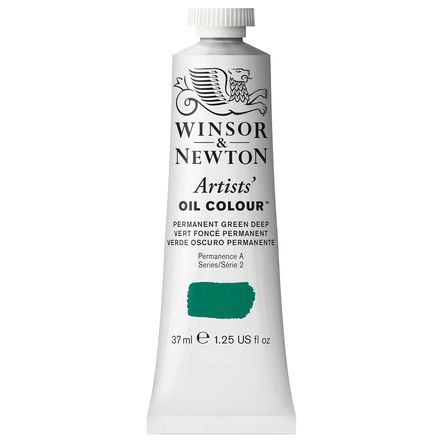WINSOR & NEWTON ARTIST OIL COLOUR 37 ML PERMANENT GREEN DEEP S2 (482)