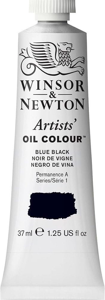 WINSOR & NEWTON ARTIST OIL COLOUR 37 ML BLUE BLACK S1 (034)