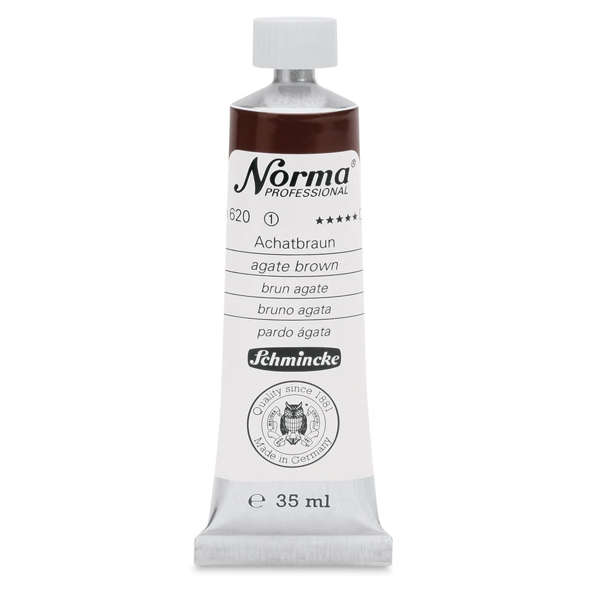 SCHMINCKE NORMA PROFESSIONAL OIL COLOUR 35 ML SR 1 AGATE BROWN (620)