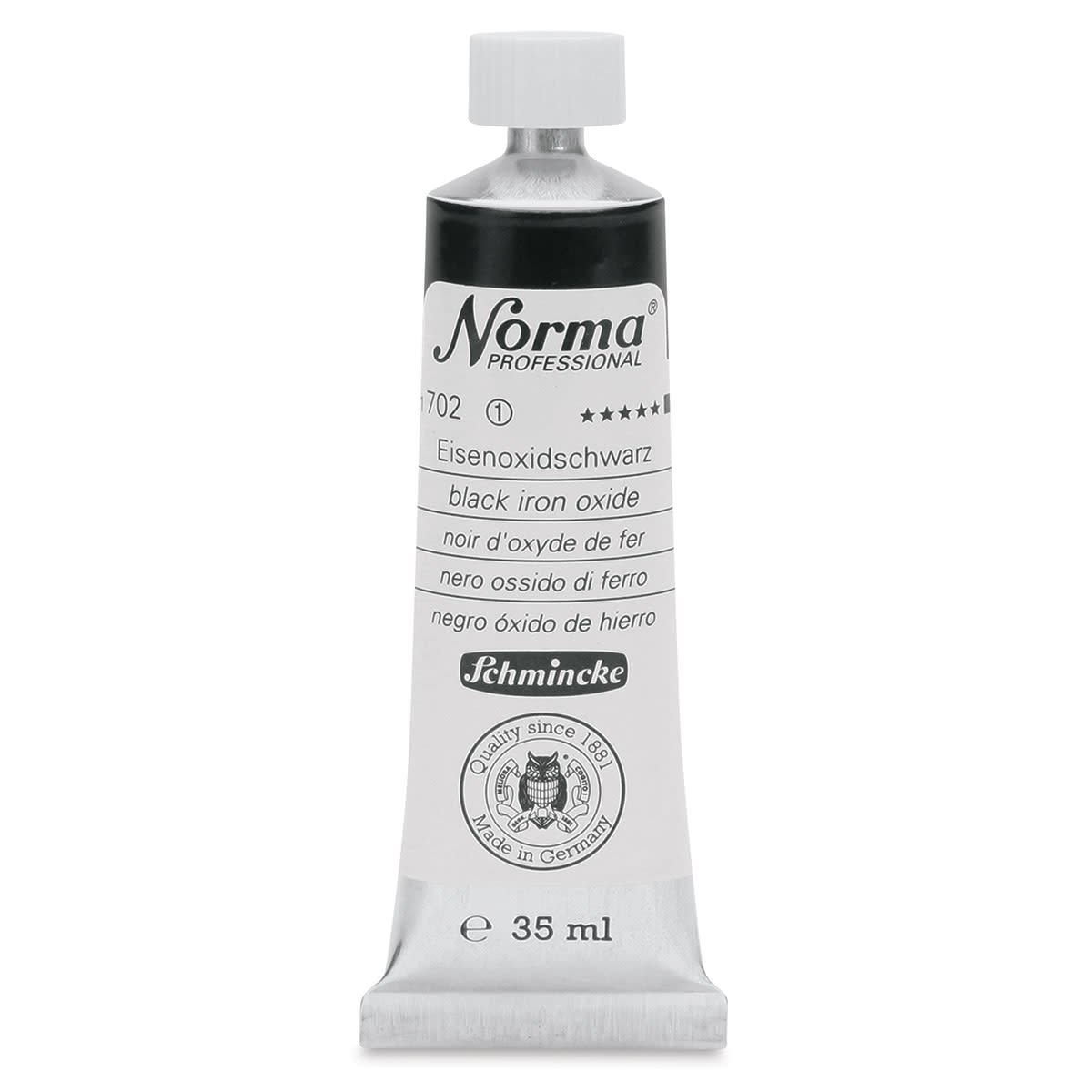 SCHMINCKE NORMA PROFESSIONAL OIL COLOUR 35 ML SR 1 BLACK IRON OXIDE (702)