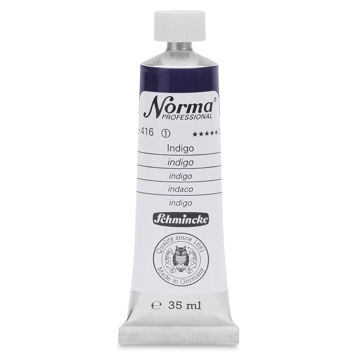 SCHMINCKE NORMA PROFESSIONAL OIL COLOUR 35 ML SR 1 INDIGO (416)