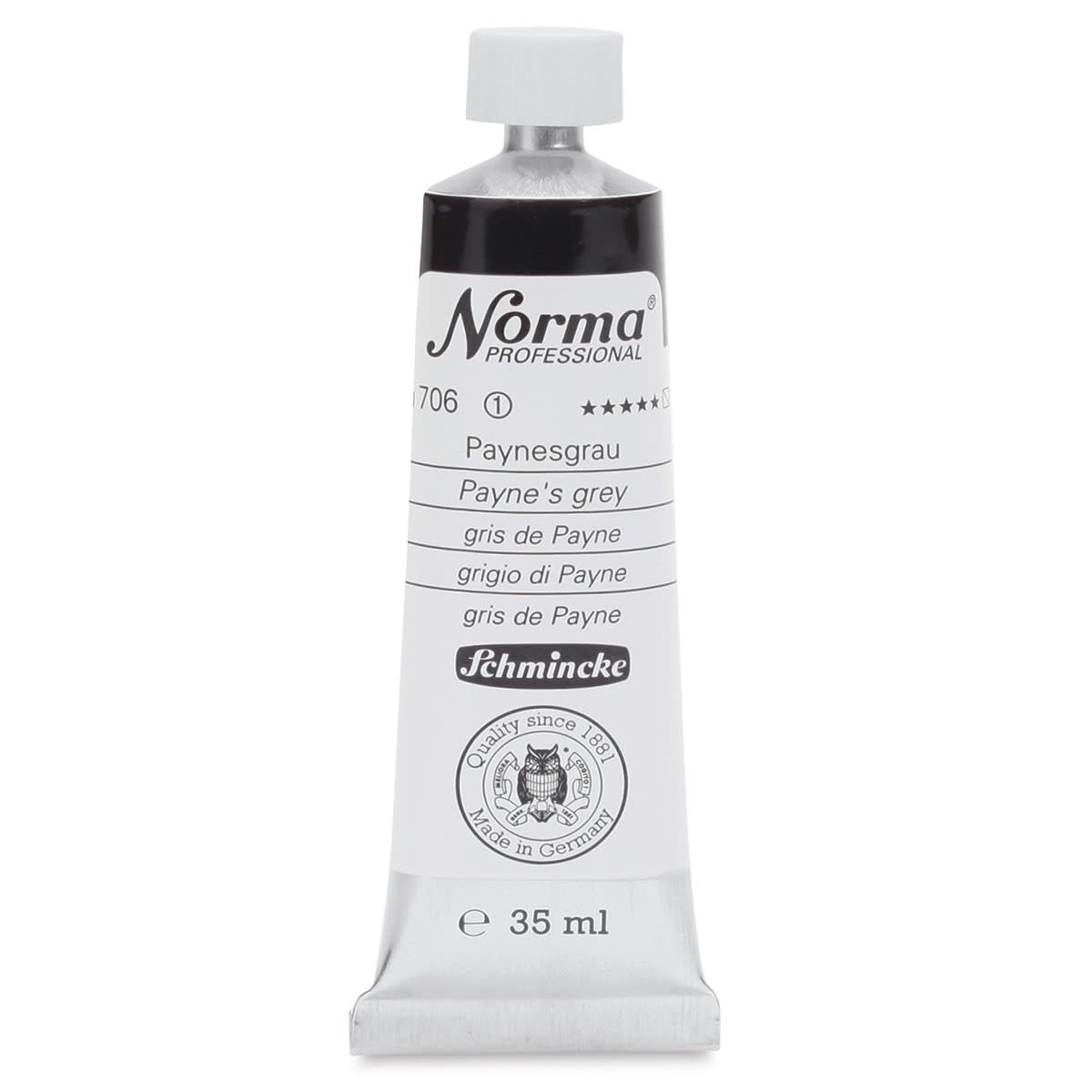 SCHMINCKE NORMA PROFESSIONAL OIL COLOUR 35 ML SR 1 PAYNES GREY (706)