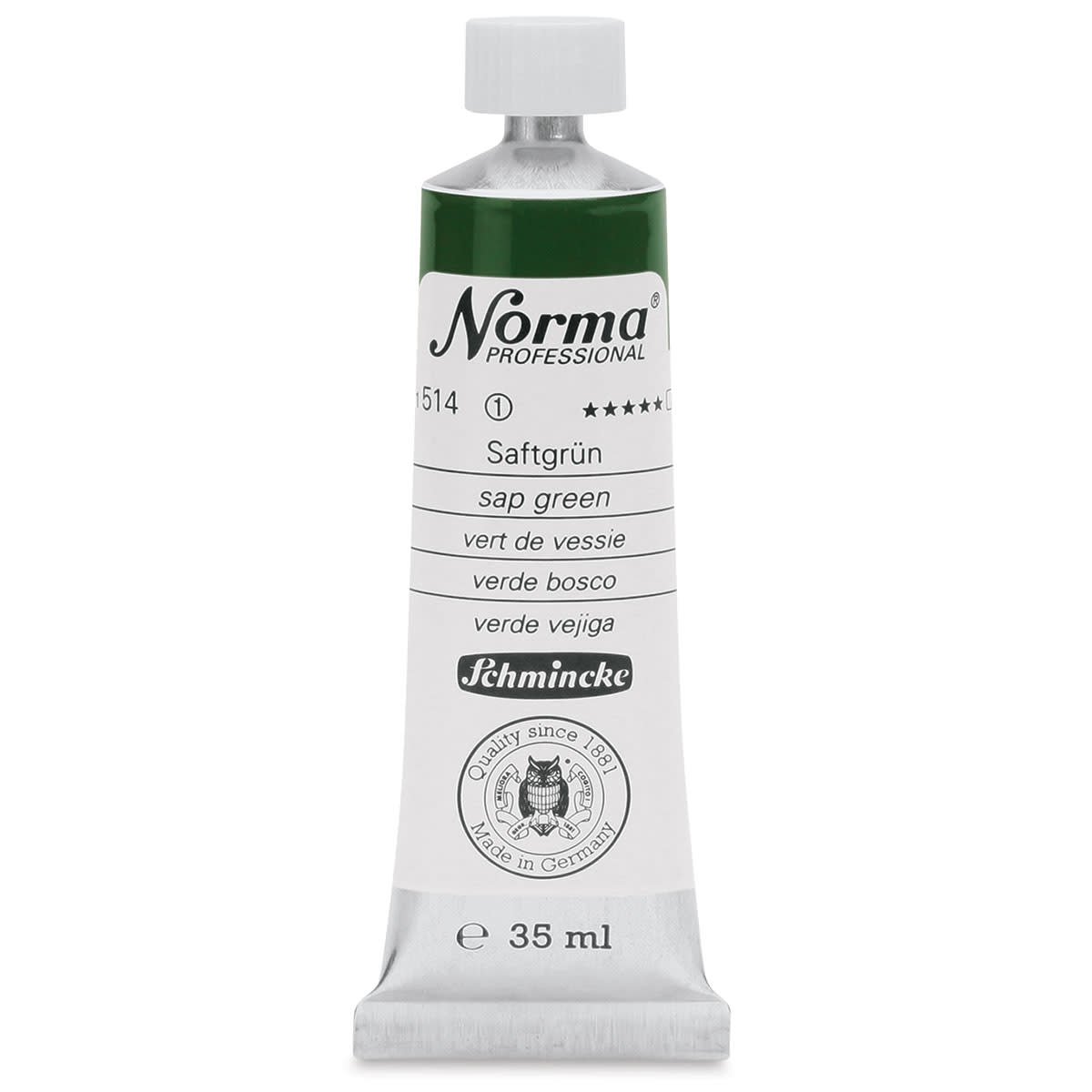 SCHMINCKE NORMA PROFESSIONAL OIL COLOUR 35 ML SR 1 SAP GREEN (514)