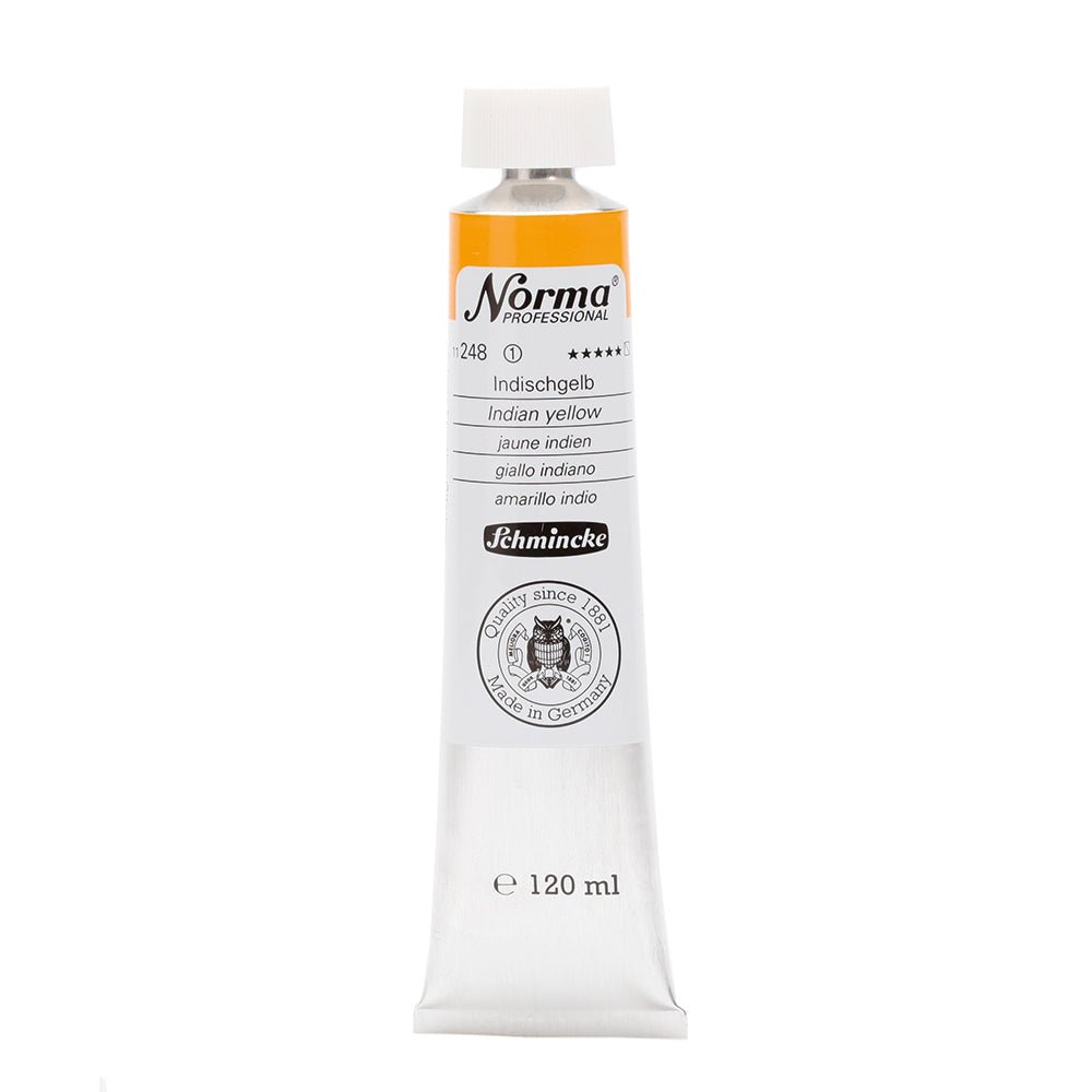 SCHMINCKE NORMA PROFESSIONAL OIL COLOUR 120 ML SR 1 INDIAN YELLOW (248)
