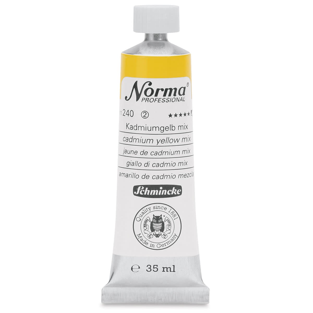 SCHMINCKE NORMA PROFESSIONAL OIL COLOUR 35 ML SR 2 CADMIUM YELLOW MIX (240)