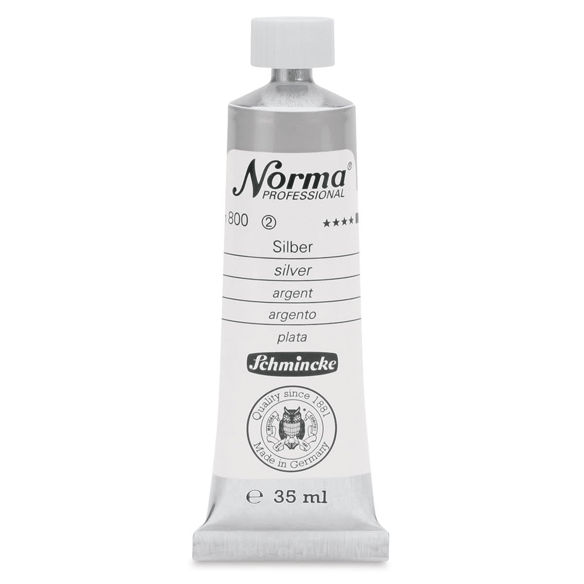 SCHMINCKE NORMA PROFESSIONAL OIL COLOUR 35 ML SR 2 SILVER (800)