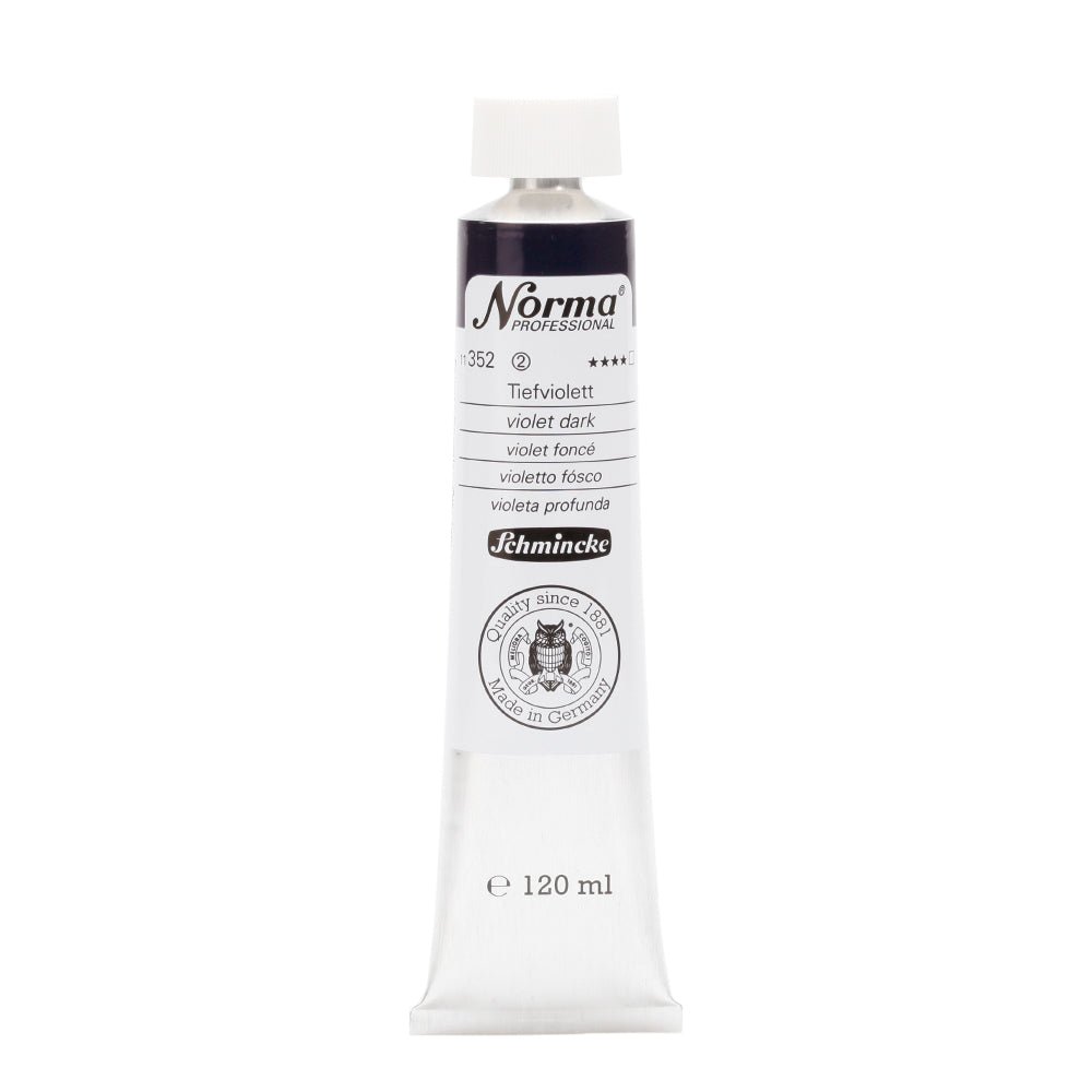 SCHMINCKE NORMA PROFESSIONAL OIL COLOUR 120 ML SR 2 VIOLET DARK (352)