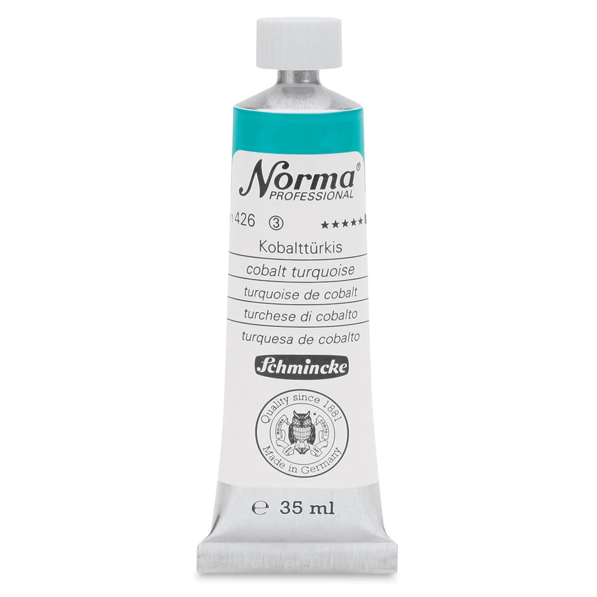 SCHMINCKE NORMA PROFESSIONAL OIL COLOUR 35 ML SR 3 COBALT TURQUOISE (426)