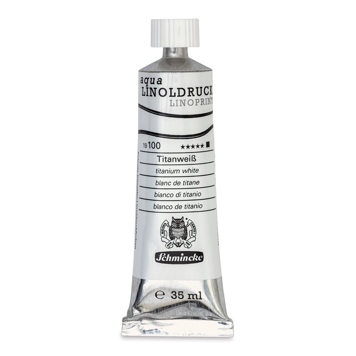 SCHMINCKE AQUA LINOP 35 ML TITANIUM WHITE  (19100009)