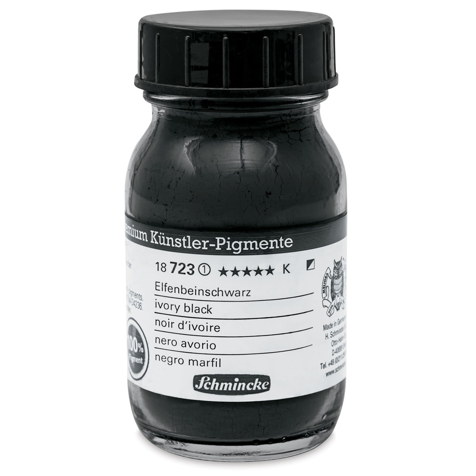 SCHMINCKE PIGMENT POWDER 100 ML SR 1 IVORY BLACK (18723055)