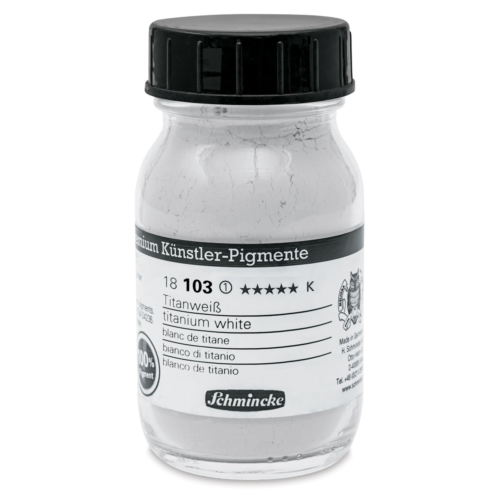 SCHMINCKE PIGMENT POWDER 100 ML SR 1 TITANIUM WHITE (18103055)