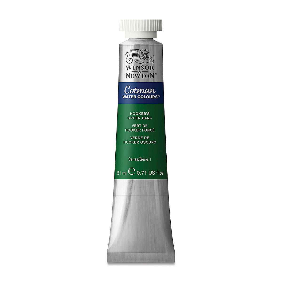 WINSOR & NEWTON COTMAN WATER COLOUR TUBE 21 ML SR  1 HOOKERS GREEN DARK (312)
