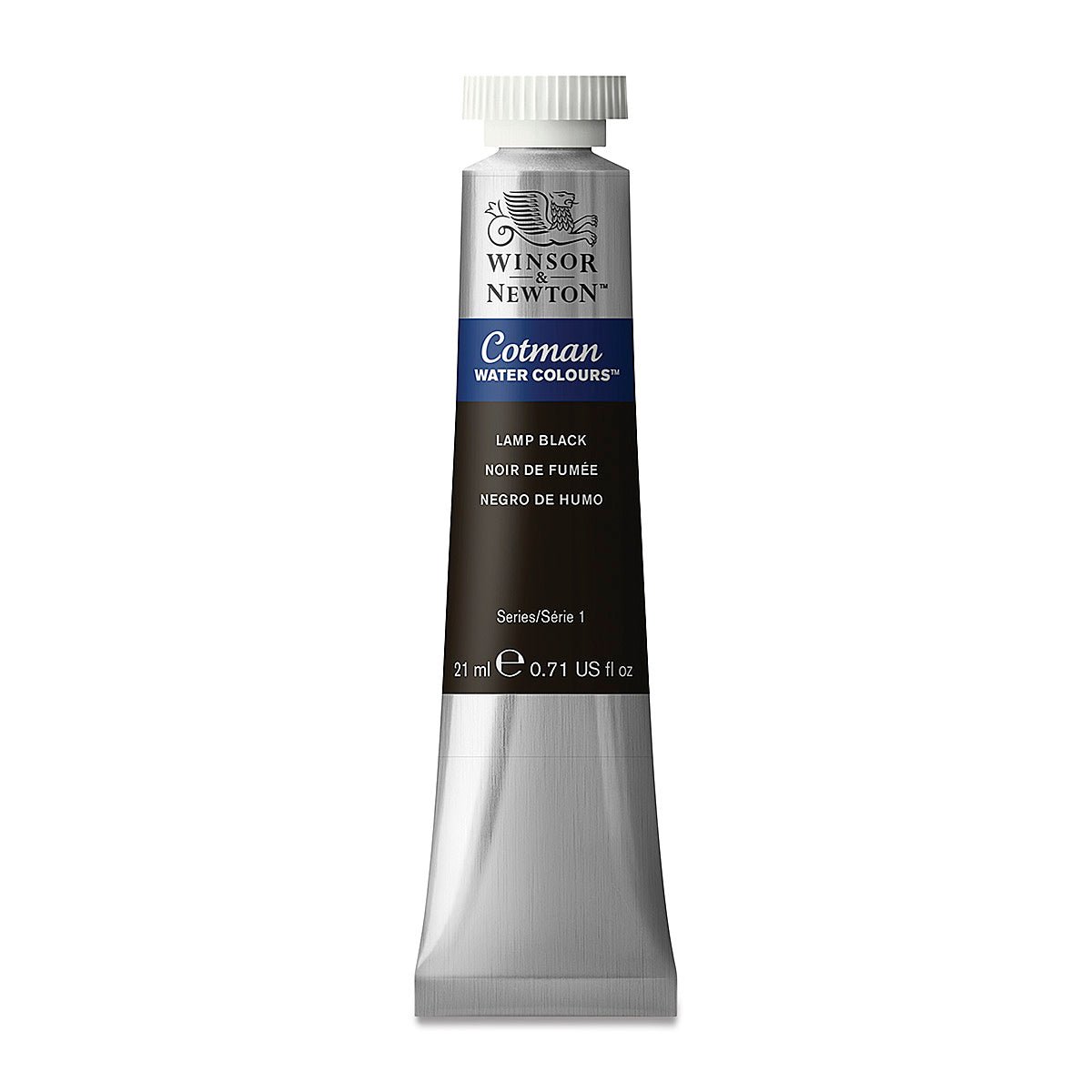 WINSOR & NEWTON COTMAN WATER COLOUR TUBE 21 ML SR  1 LAMP BLACK (337)