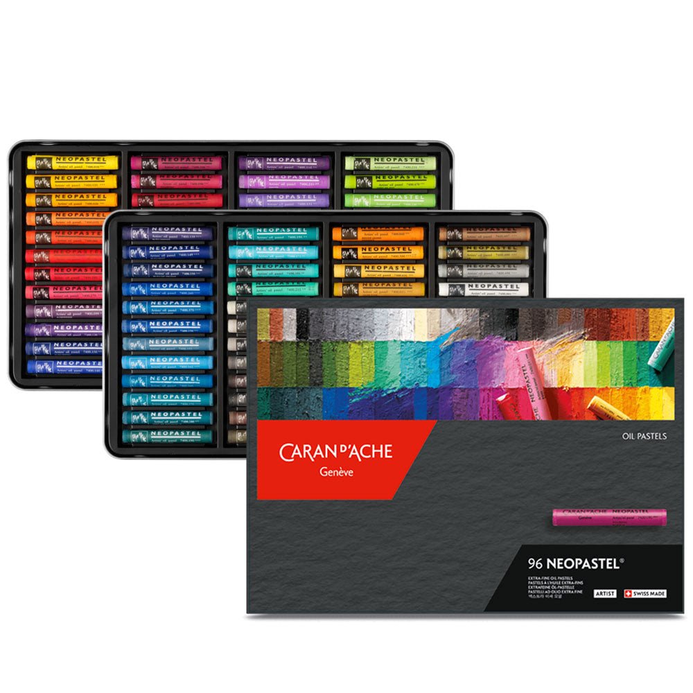 CARAN DACHE NEOPASTEL OIL BASED SET OF 96 ASSORTED (7400.396)
