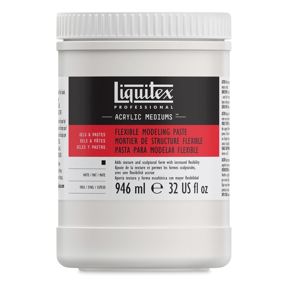 LIQUITEX ACRYLIC MEDIUM FLEXIBLE MODELING PASTE  946 ML